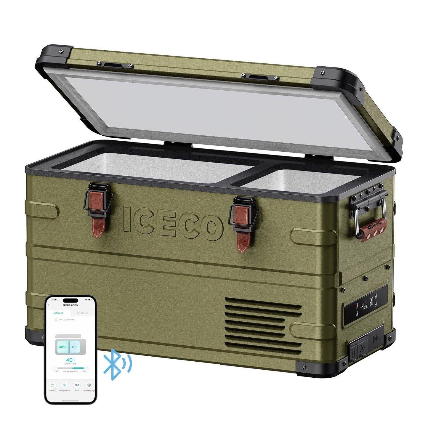 ICECO x Jeep APL35 37QT Dual Zone 12V Fridge Freezer