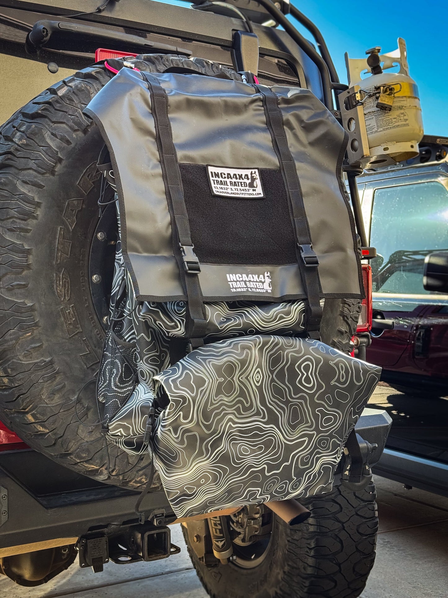 🔥Overland spare tire tailgate bag 4.0