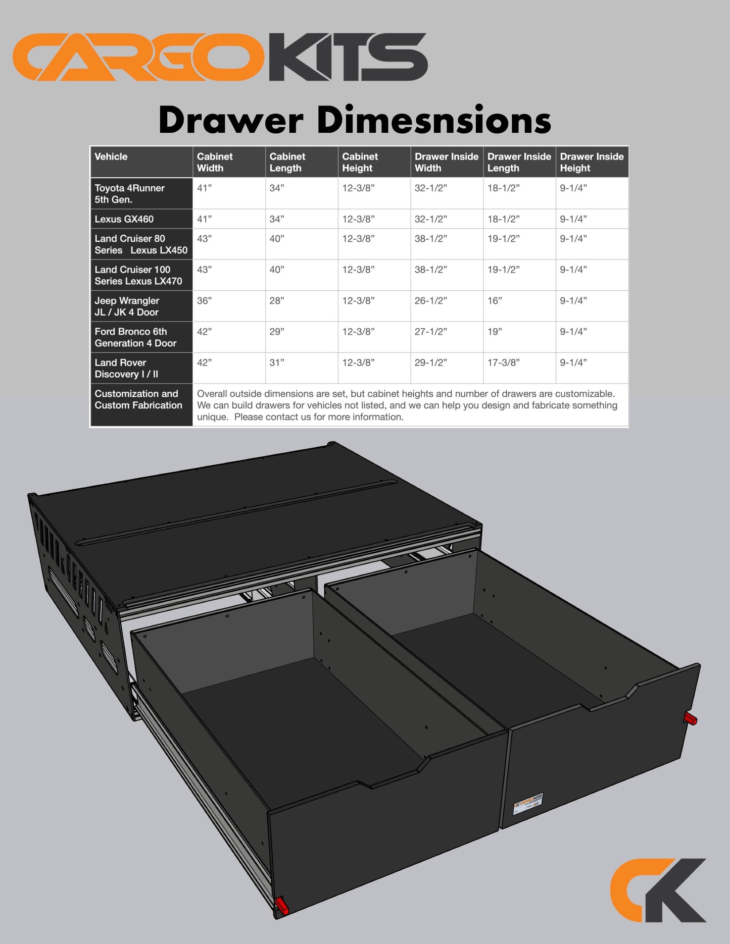 Land Cruiser Drawer System